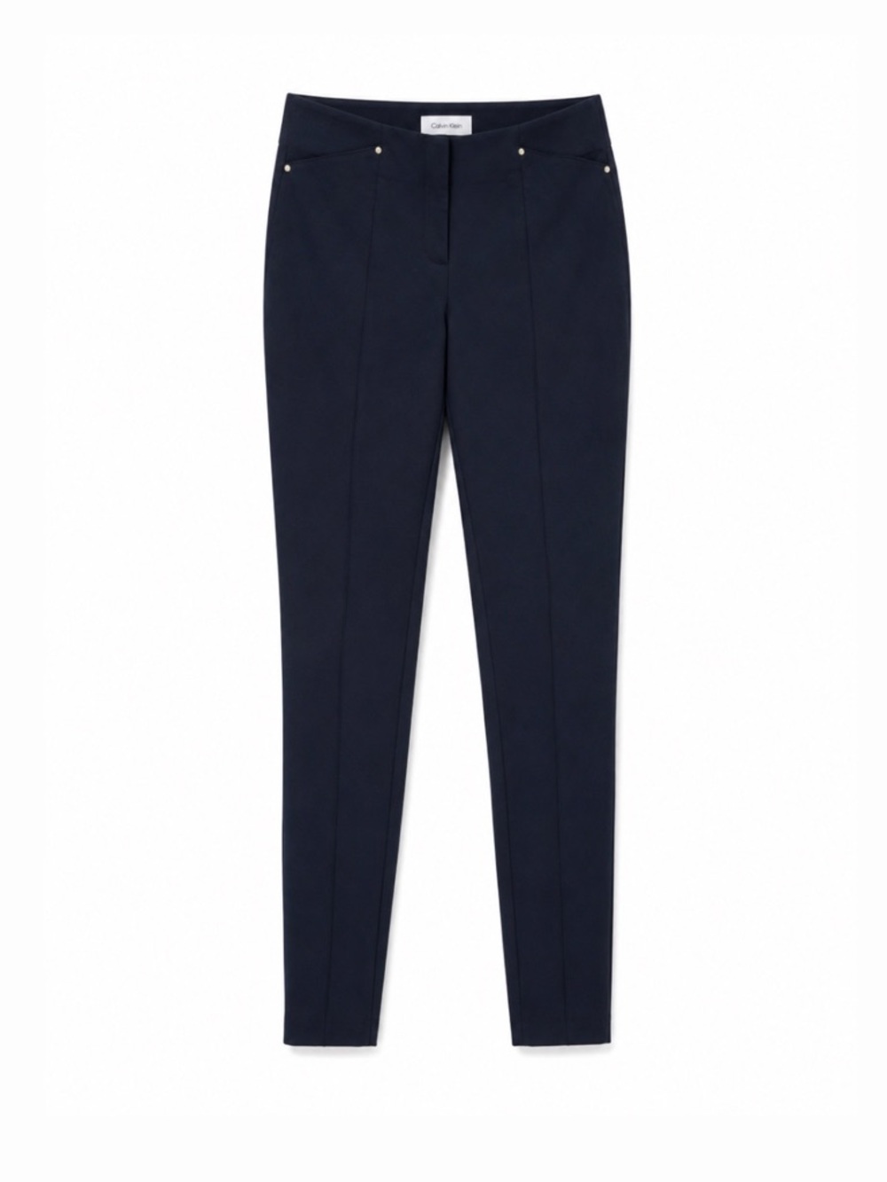 Calvin Klein Navy Blue Slim Leg Dress Pants, Size XS
